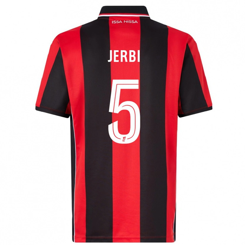DanxenメンズRayan Jerbi#5赤黒ホームシャツ2025/26ジャージーユニフォーム