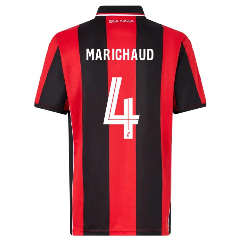 DanxenメンズJulie Marichaud#4赤黒ホームシャツ2025/26ジャージーユニフォーム