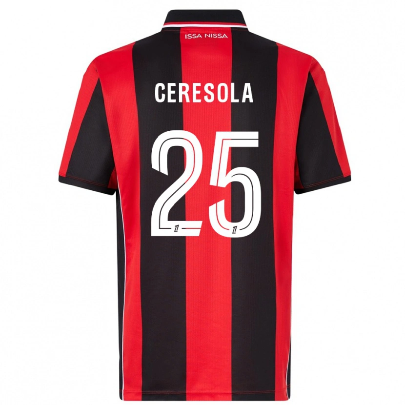 DanxenメンズManon Ceresola#25赤黒ホームシャツ2025/26ジャージーユニフォーム