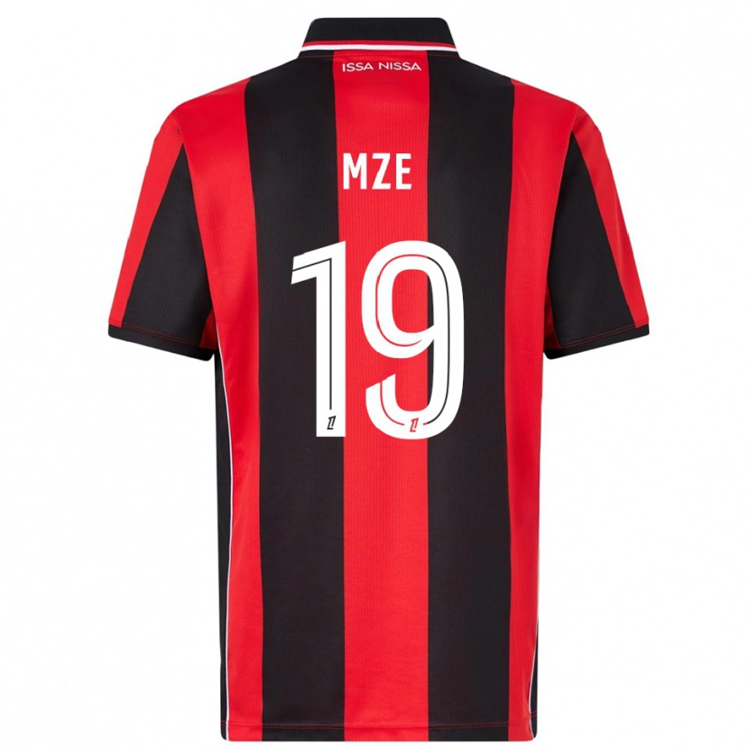 DanxenメンズYrma Mze Issa#19赤黒ホームシャツ2025/26ジャージーユニフォーム