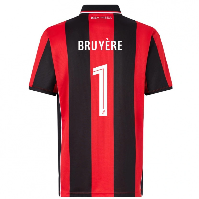 DanxenメンズThéo Bruyère#1赤黒ホームシャツ2025/26ジャージーユニフォーム