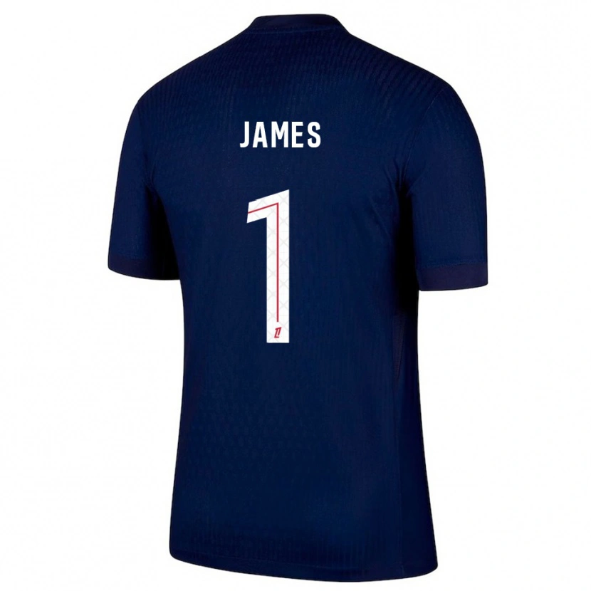 DanxenメンズMartin James#1紺赤ホームシャツ2025/26ジャージーユニフォーム