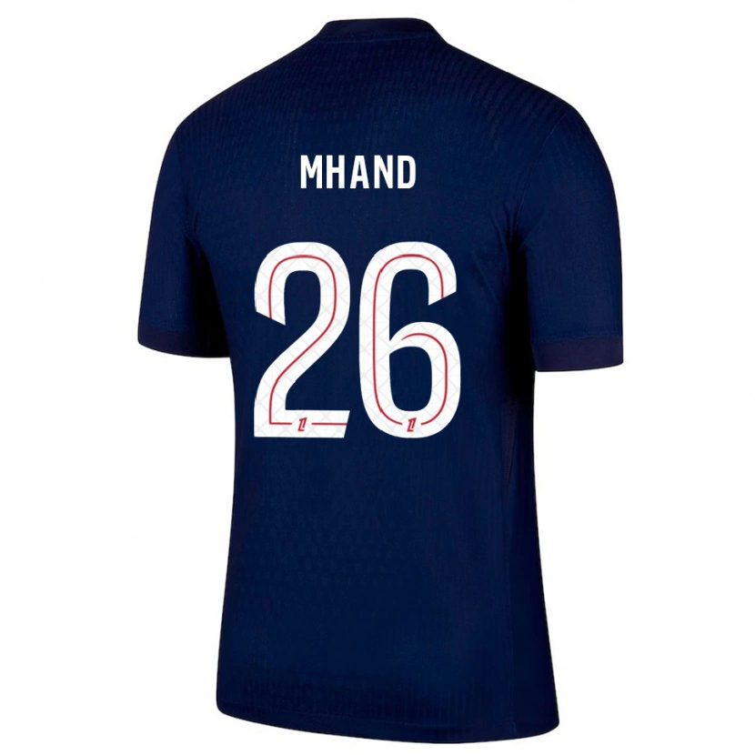 DanxenメンズIlian Mhand#26紺赤ホームシャツ2025/26ジャージーユニフォーム