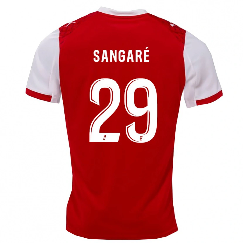 DanxenメンズHawa Sangaré#29赤白ホームシャツ2025/26ジャージーユニフォーム