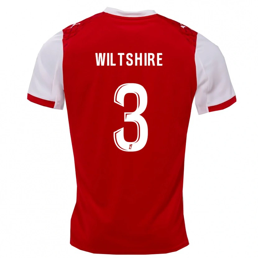DanxenメンズTiernny Wiltshire#3赤白ホームシャツ2025/26ジャージーユニフォーム
