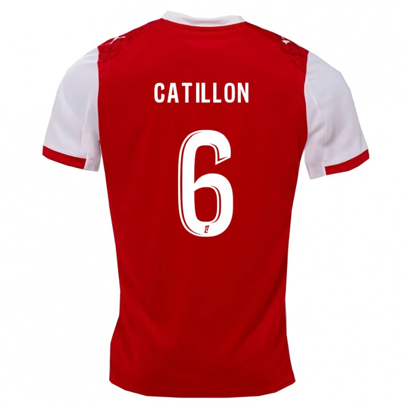 DanxenメンズEithan Catillon#6赤白ホームシャツ2025/26ジャージーユニフォーム