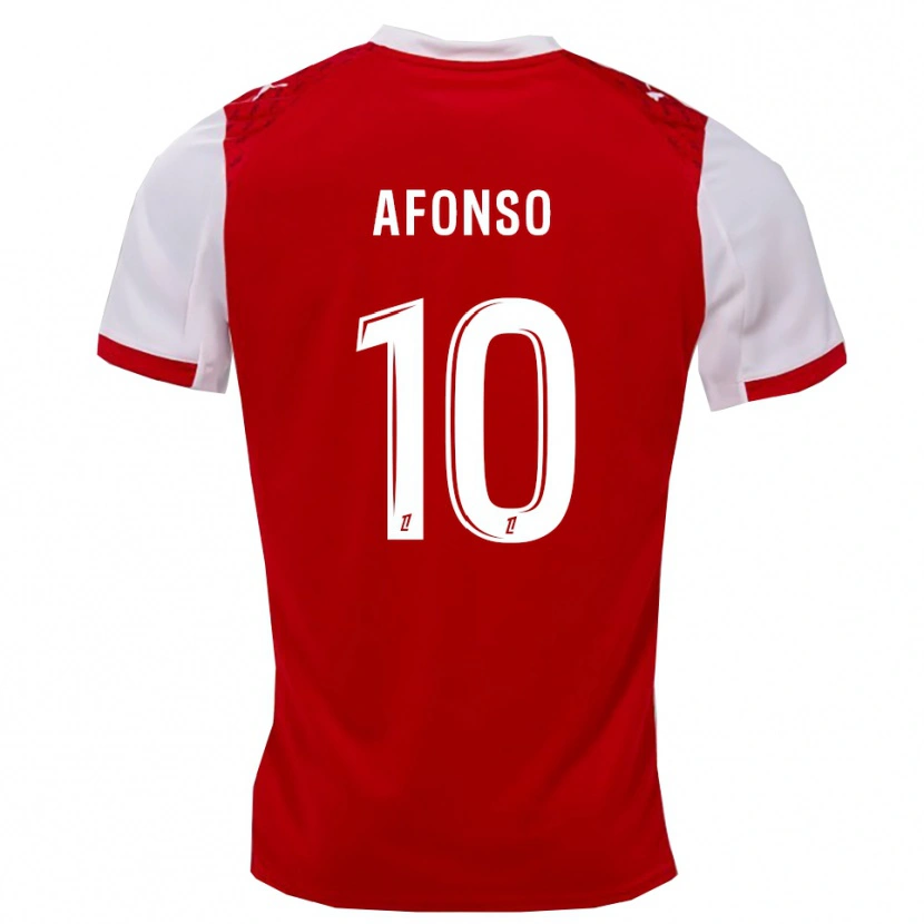 DanxenメンズFlavio Afonso#10赤白ホームシャツ2025/26ジャージーユニフォーム