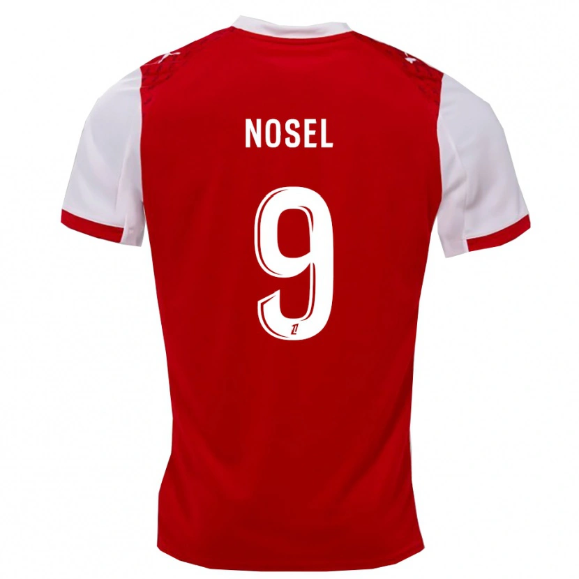 DanxenメンズAdam Nosel#9赤白ホームシャツ2025/26ジャージーユニフォーム