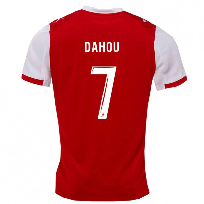 DanxenメンズErwan Dahou#7赤白ホームシャツ2025/26ジャージーユニフォーム