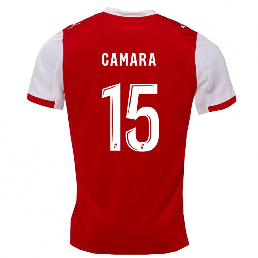 DanxenメンズCondé Camara#15赤白ホームシャツ2025/26ジャージーユニフォーム