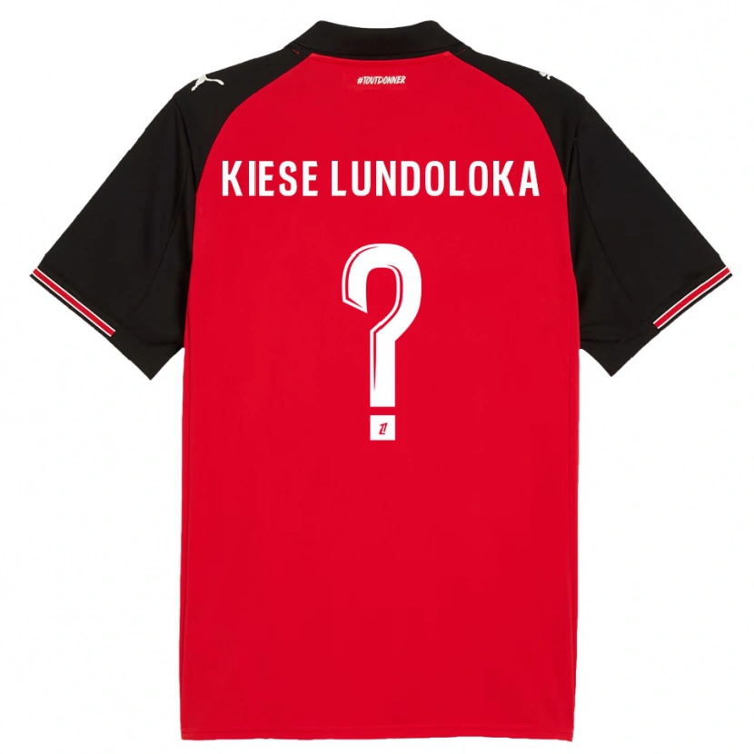 DanxenメンズJeanslor Kiese Lundoloka#0赤黒ホームシャツ2025/26ジャージーユニフォーム
