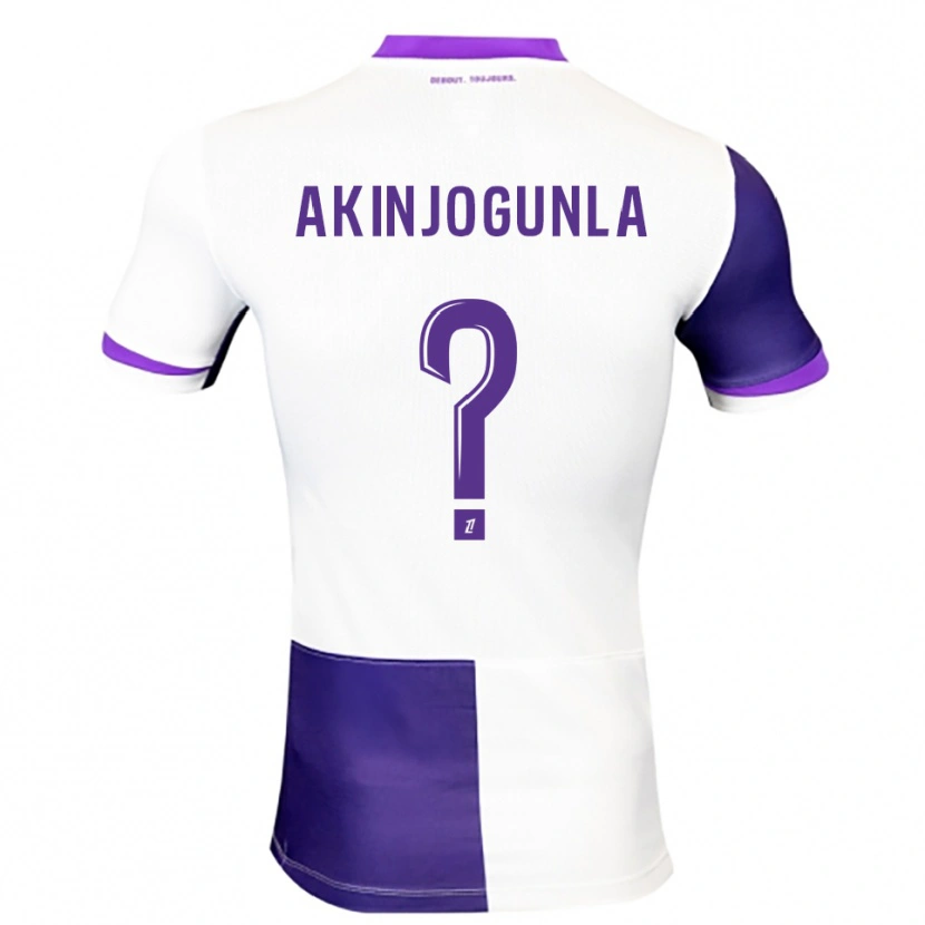 DanxenメンズMichaël Akinjogunla#0紫白ホームシャツ2025/26ジャージーユニフォーム