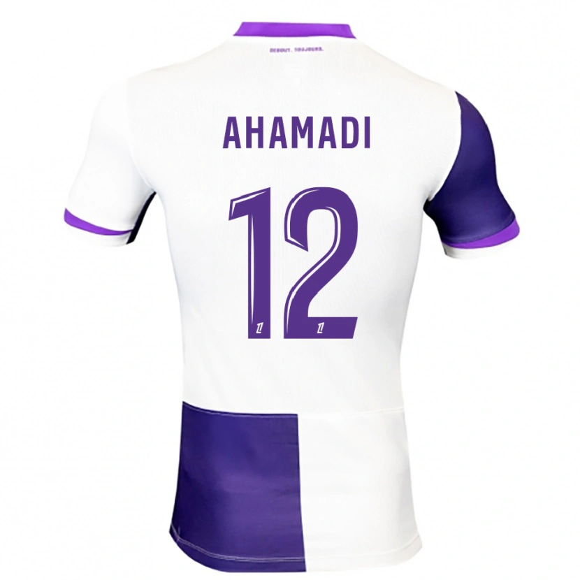 DanxenメンズIsaack Ahamadi#12紫白ホームシャツ2025/26ジャージーユニフォーム