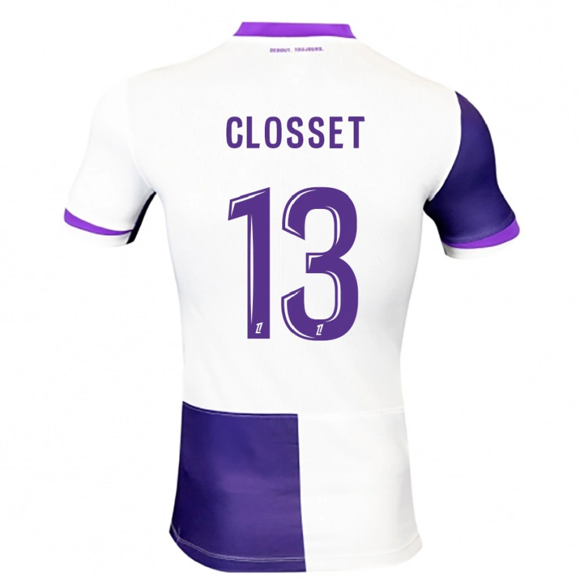 DanxenメンズOcéane Closset#13紫白ホームシャツ2025/26ジャージーユニフォーム