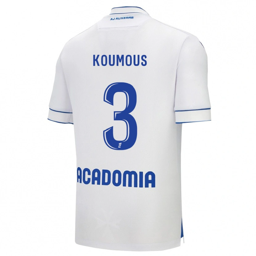 DanxenメンズKen Koumous#3白青ホームシャツ2025/26ジャージーユニフォーム