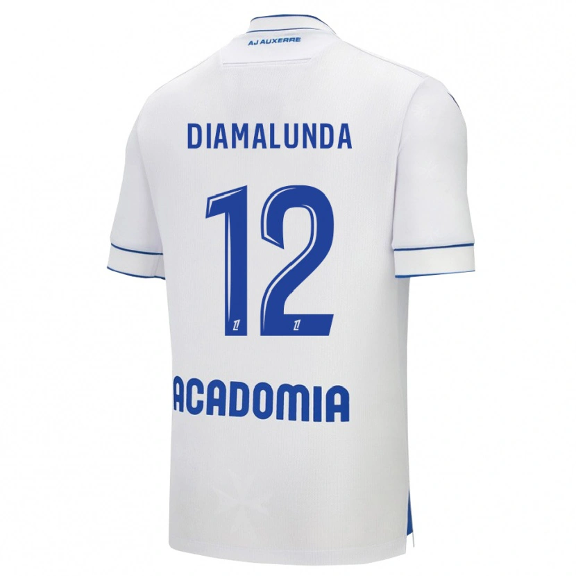 DanxenメンズEvan Diamalunda#12白青ホームシャツ2025/26ジャージーユニフォーム