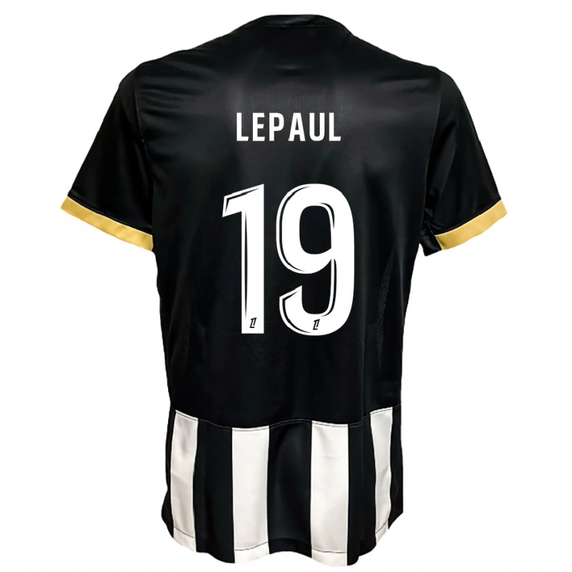 DanxenメンズEstéban Lepaul#19黒白ホームシャツ2025/26ジャージーユニフォーム