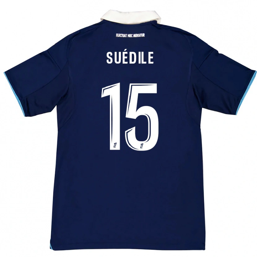 DanxenメンズLayvin Suédile#15濃青白ホームシャツ2025/26ジャージーユニフォーム