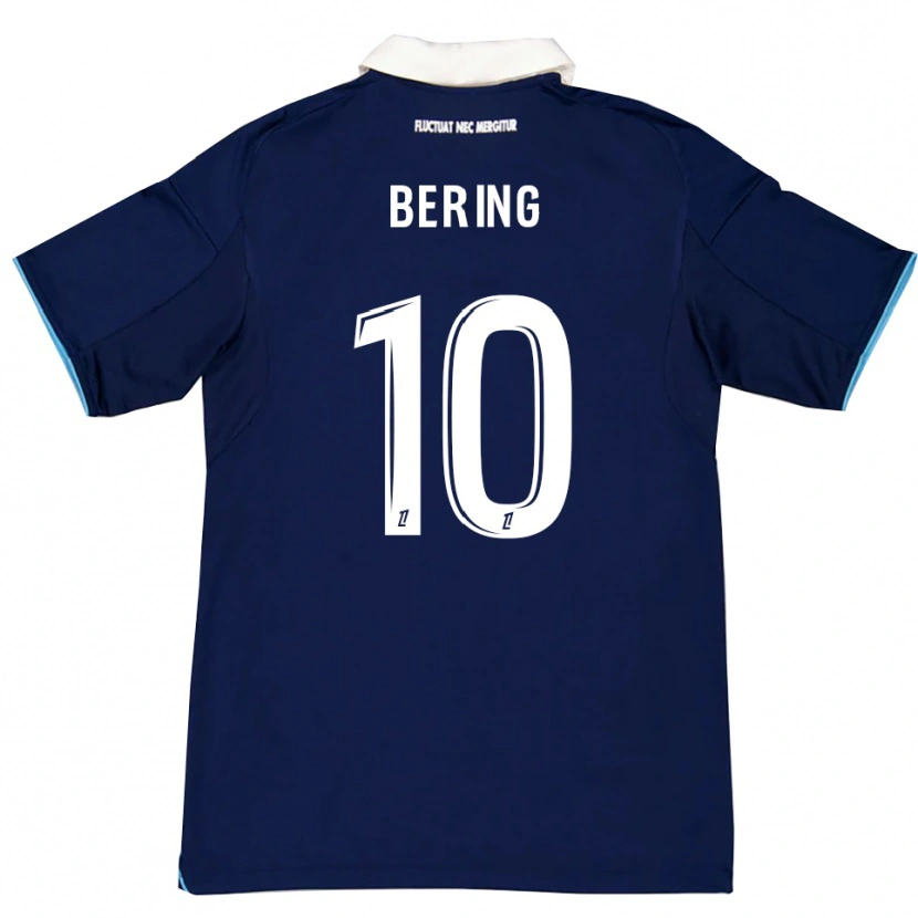 DanxenメンズAymerick Bering#10濃青白ホームシャツ2025/26ジャージーユニフォーム