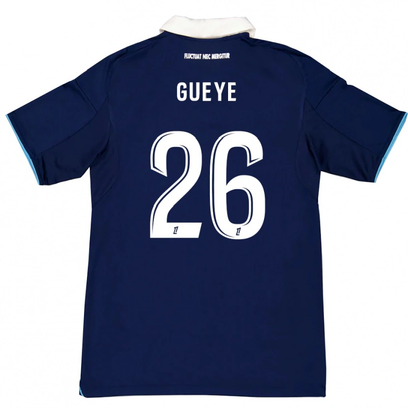 DanxenメンズLamine Gueye#26濃青白ホームシャツ2025/26ジャージーユニフォーム