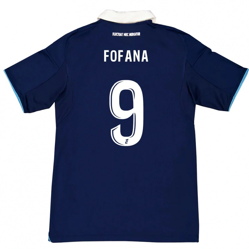 DanxenメンズKyliann Fofana#9濃青白ホームシャツ2025/26ジャージーユニフォーム