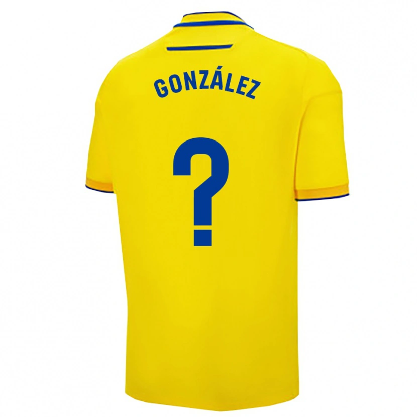 DanxenメンズGuille González#0黄紺ホームシャツ2025/26ジャージーユニフォーム