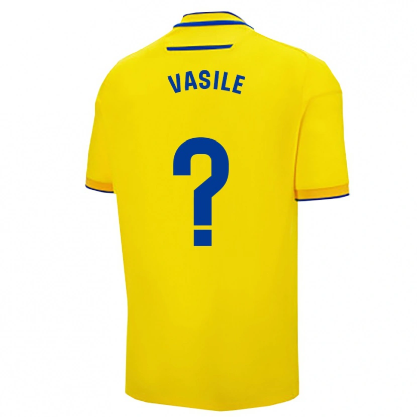 DanxenメンズCristian Vasile#0黄紺ホームシャツ2025/26ジャージーユニフォーム