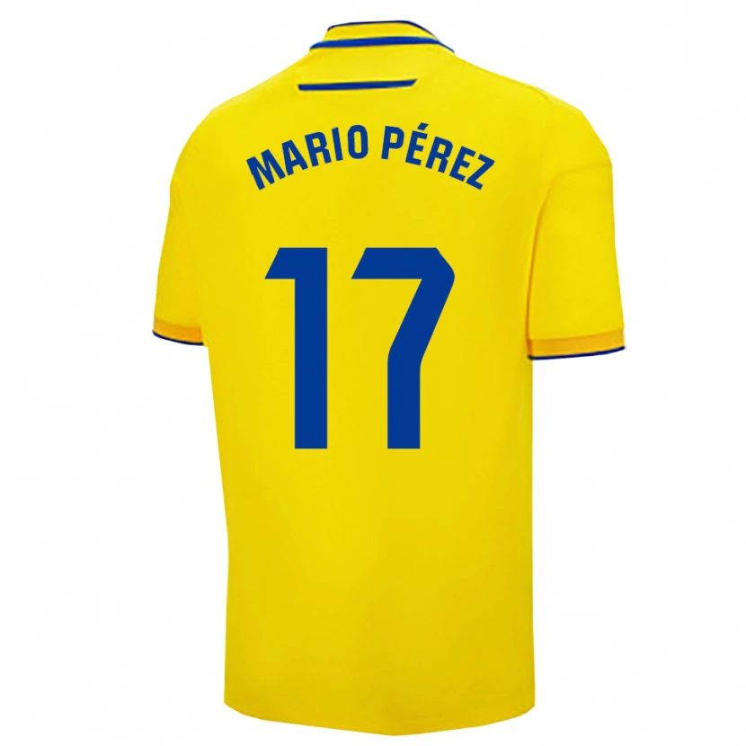 DanxenメンズMario Pérez#17黄紺ホームシャツ2025/26ジャージーユニフォーム