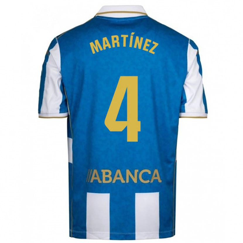 DanxenメンズPablo Martínez#4白青ホームシャツ2025/26ジャージーユニフォーム