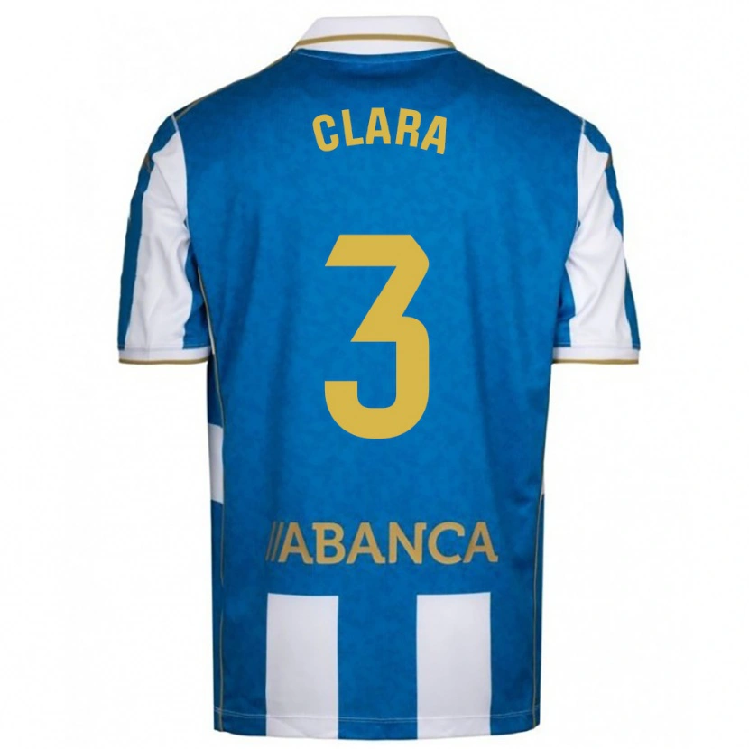 DanxenメンズClara Rodríguez#3白青ホームシャツ2025/26ジャージーユニフォーム