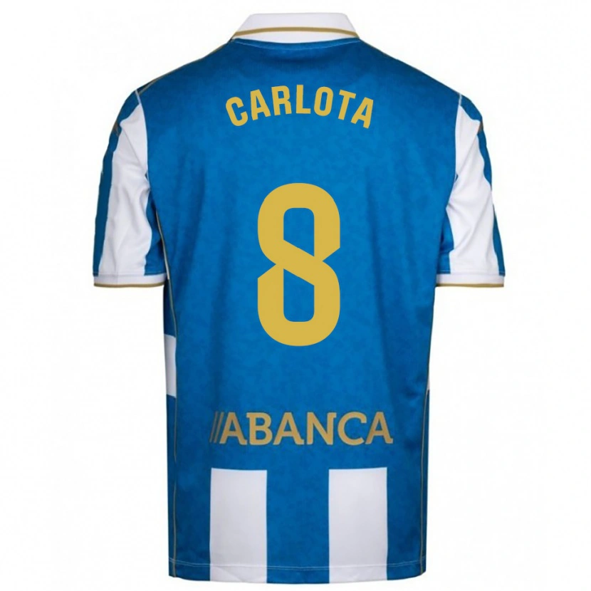 DanxenメンズCarlota Sánchez#8白青ホームシャツ2025/26ジャージーユニフォーム
