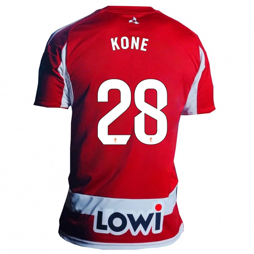 DanxenメンズAbdoulaye Kone#28赤白ホームシャツ2025/26ジャージーユニフォーム