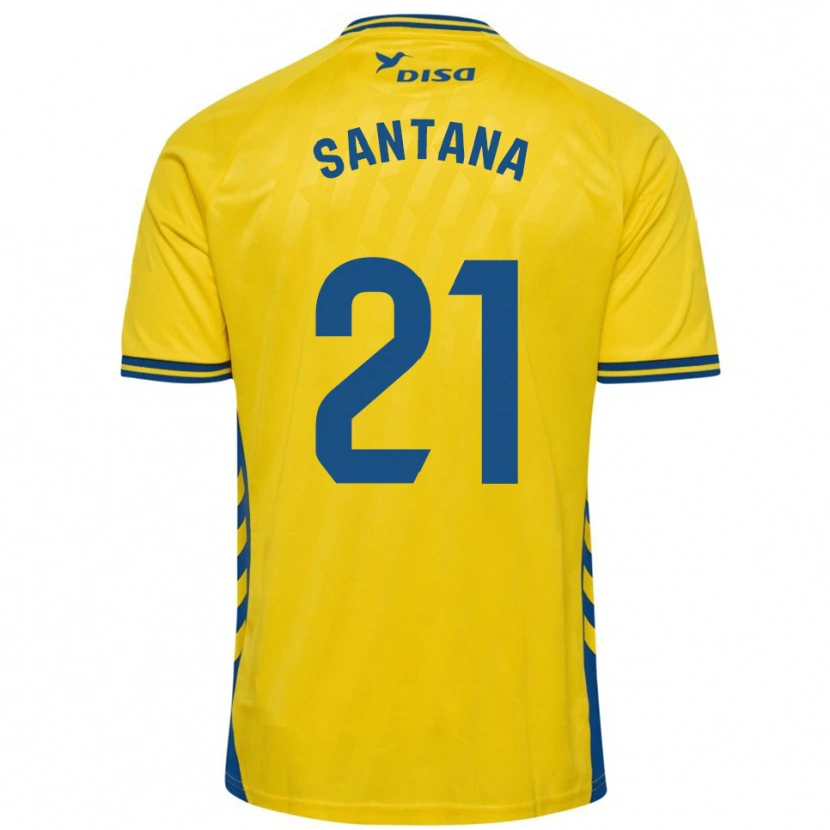 DanxenメンズYadam Santana#21黄青ホームシャツ2025/26ジャージーユニフォーム