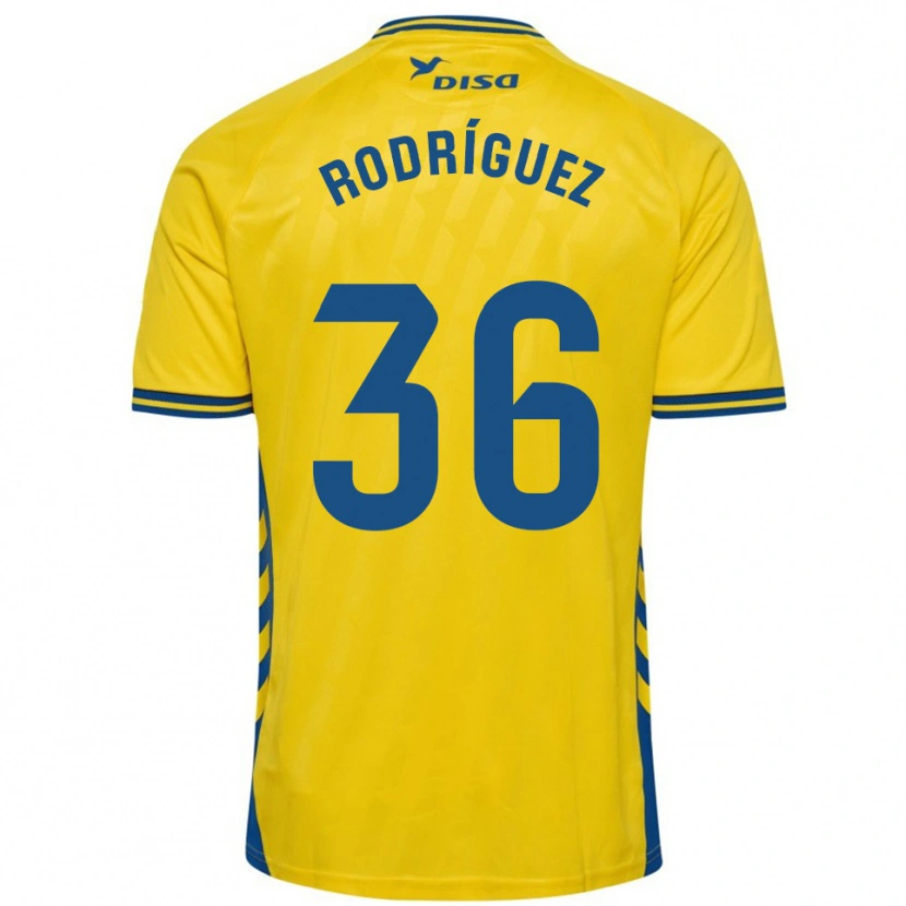 DanxenメンズArturo Rodríguez#36黄青ホームシャツ2025/26ジャージーユニフォーム