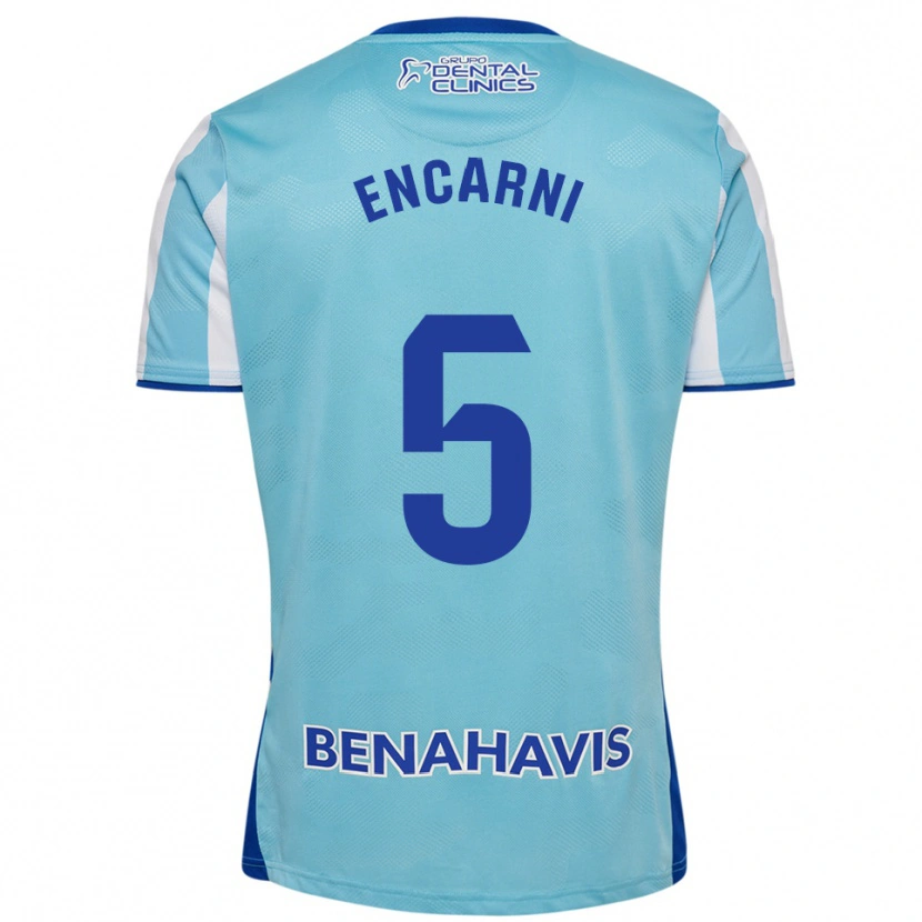 Danxenメンズエンカルニ#5空色白ホームシャツ2025/26ジャージーユニフォーム