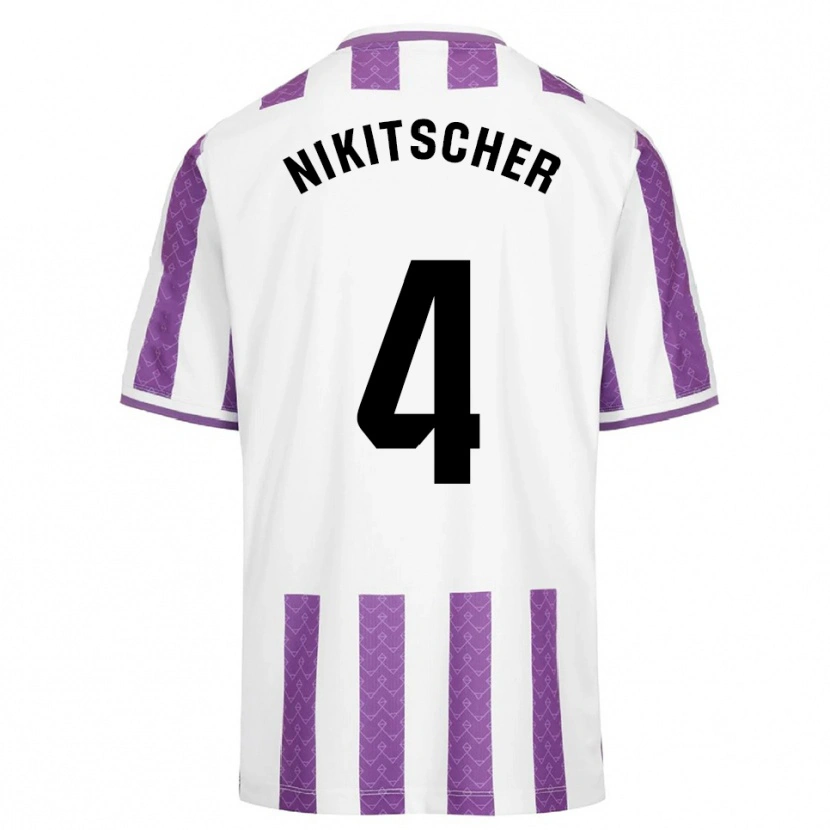 DanxenメンズTamás Nikitscher#4紫白ホームシャツ2025/26ジャージーユニフォーム