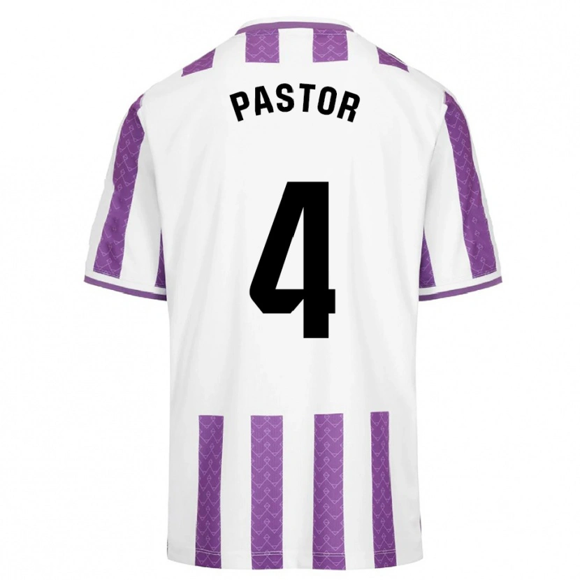DanxenメンズAlba Pastor Rodríguez#4紫白ホームシャツ2025/26ジャージーユニフォーム