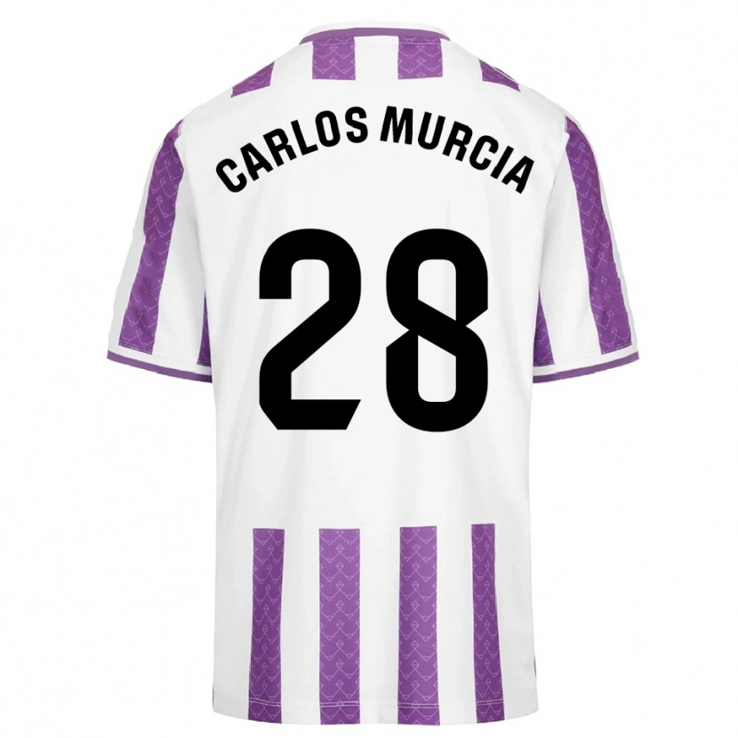 DanxenメンズJuan Carlos Murcia#28紫白ホームシャツ2025/26ジャージーユニフォーム