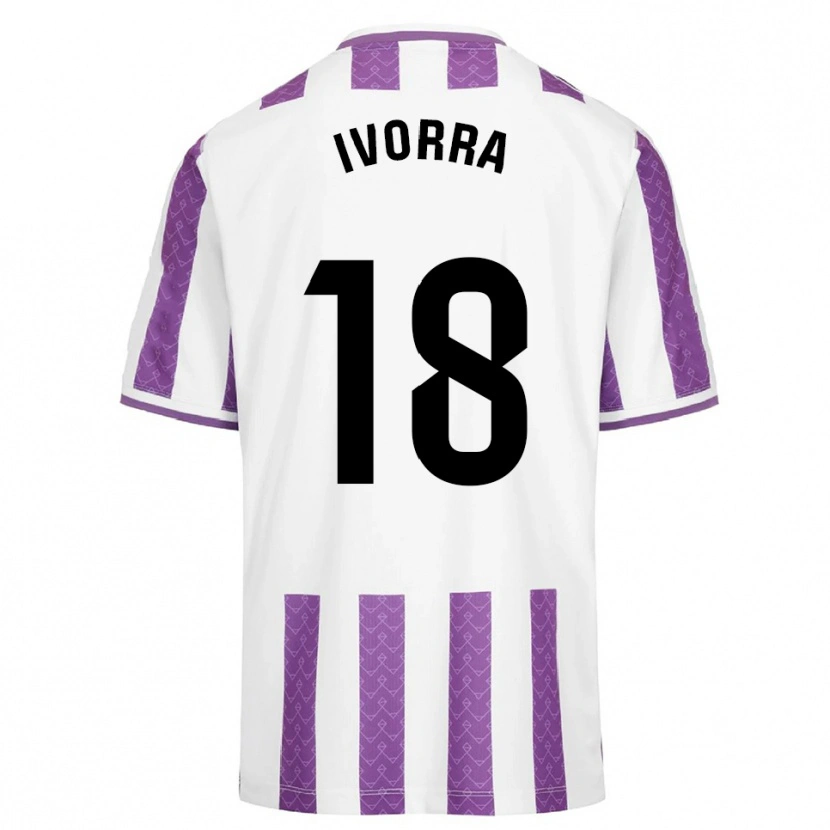 DanxenメンズIker Ivorra#18紫白ホームシャツ2025/26ジャージーユニフォーム