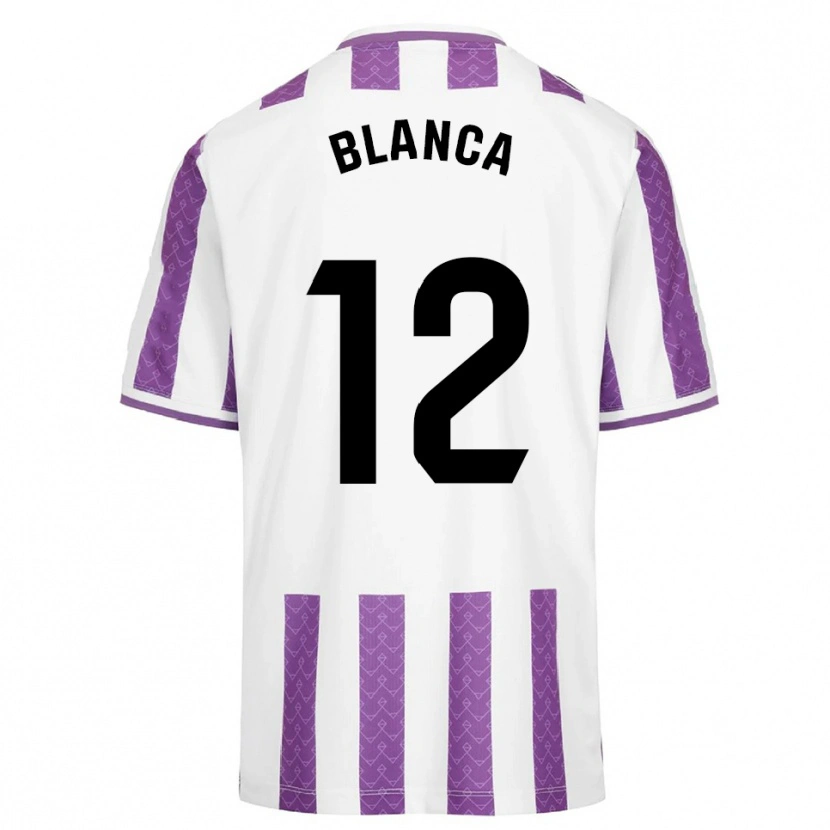 DanxenメンズBlanca Serrano Llanos#12紫白ホームシャツ2025/26ジャージーユニフォーム