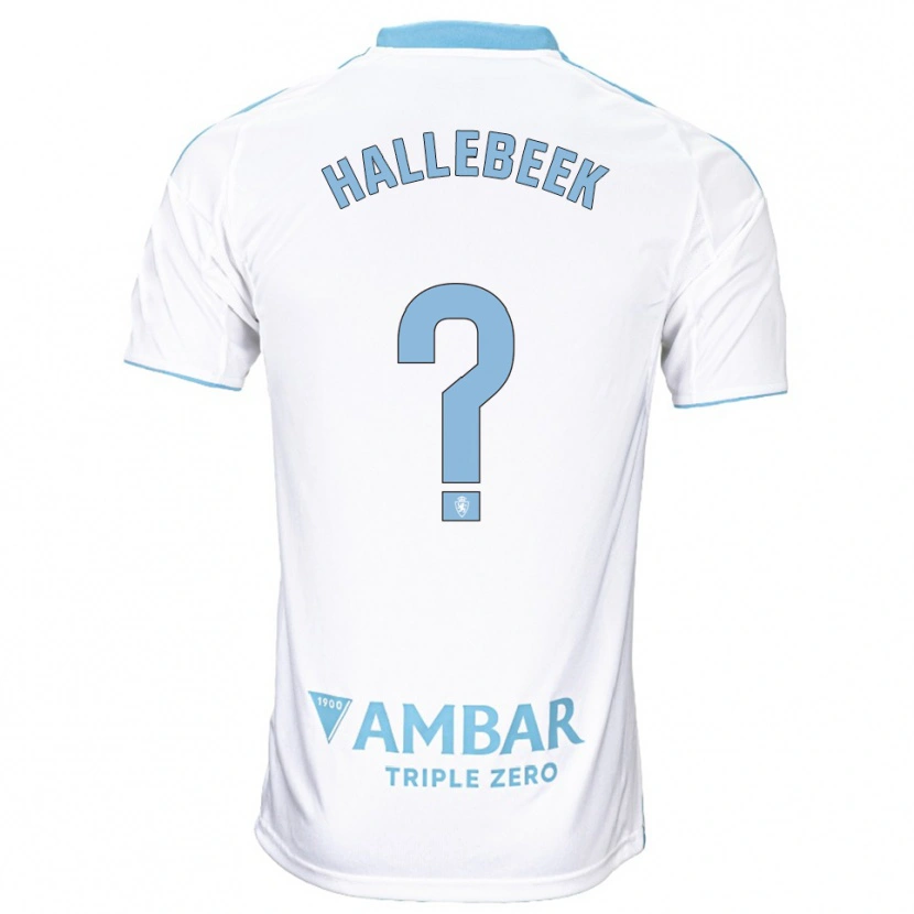 DanxenメンズBoaz Hallebeek#0白空色ホームシャツ2025/26ジャージーユニフォーム