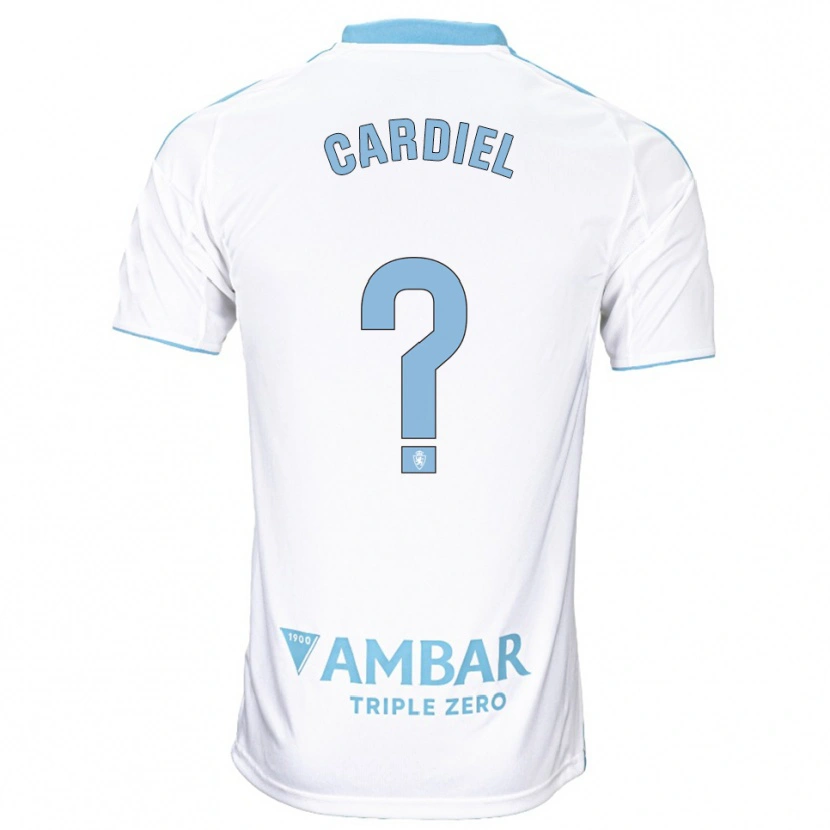 DanxenメンズManu Cardiel#0白空色ホームシャツ2025/26ジャージーユニフォーム