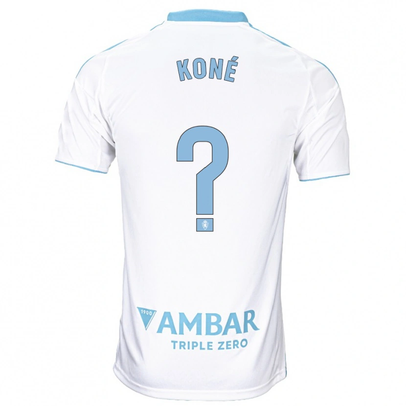 DanxenメンズLacine Koné#0白空色ホームシャツ2025/26ジャージーユニフォーム