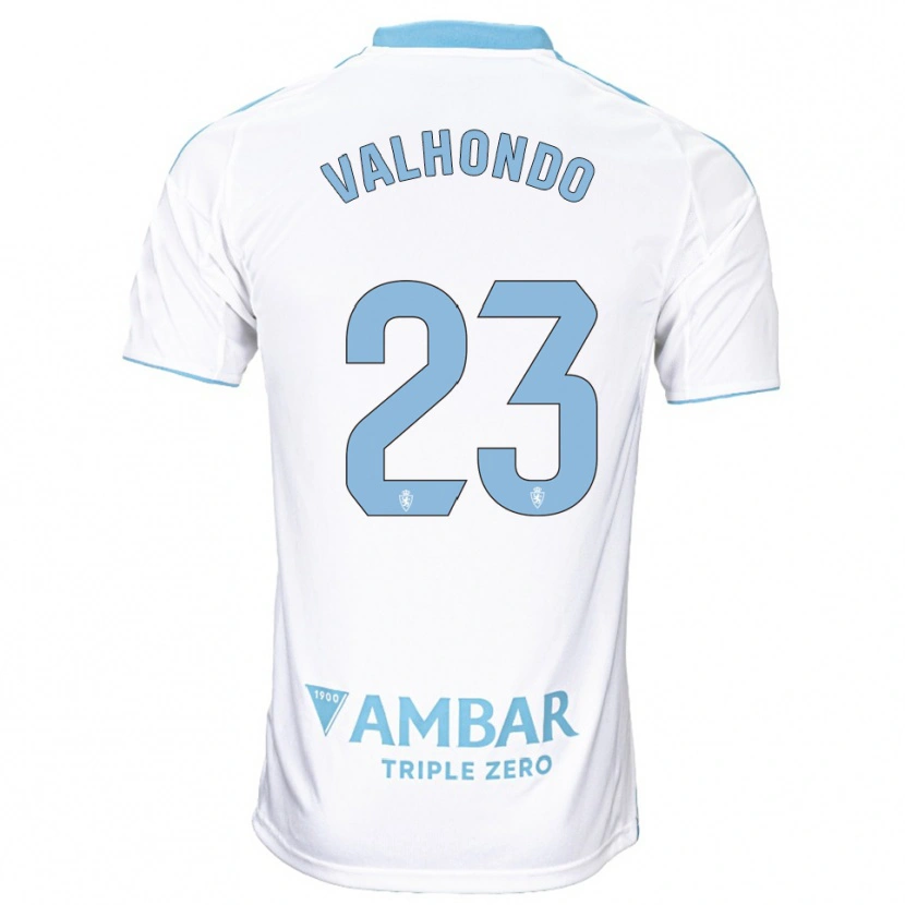 DanxenメンズMarcos Valhondo#23白空色ホームシャツ2025/26ジャージーユニフォーム