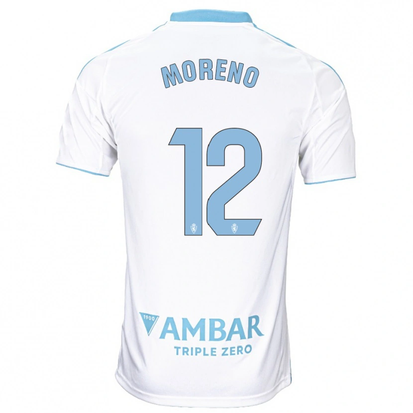 DanxenメンズEloy Moreno#12白空色ホームシャツ2025/26ジャージーユニフォーム