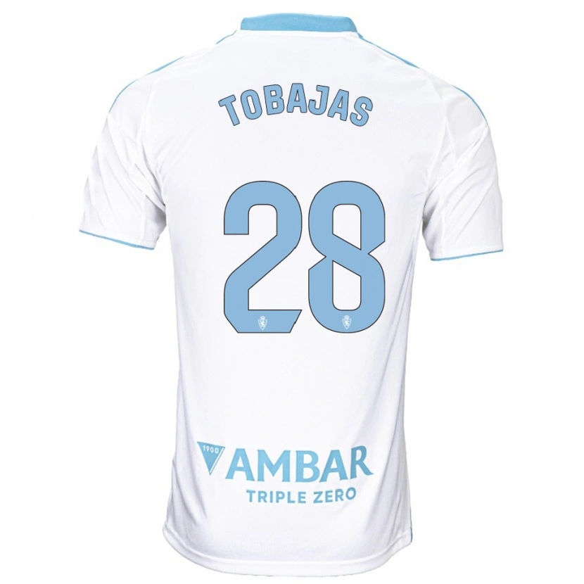 DanxenメンズJaime Tobajas#28白空色ホームシャツ2025/26ジャージーユニフォーム