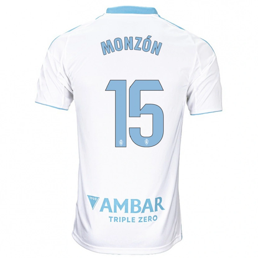 DanxenメンズDiego Monzón#15白空色ホームシャツ2025/26ジャージーユニフォーム