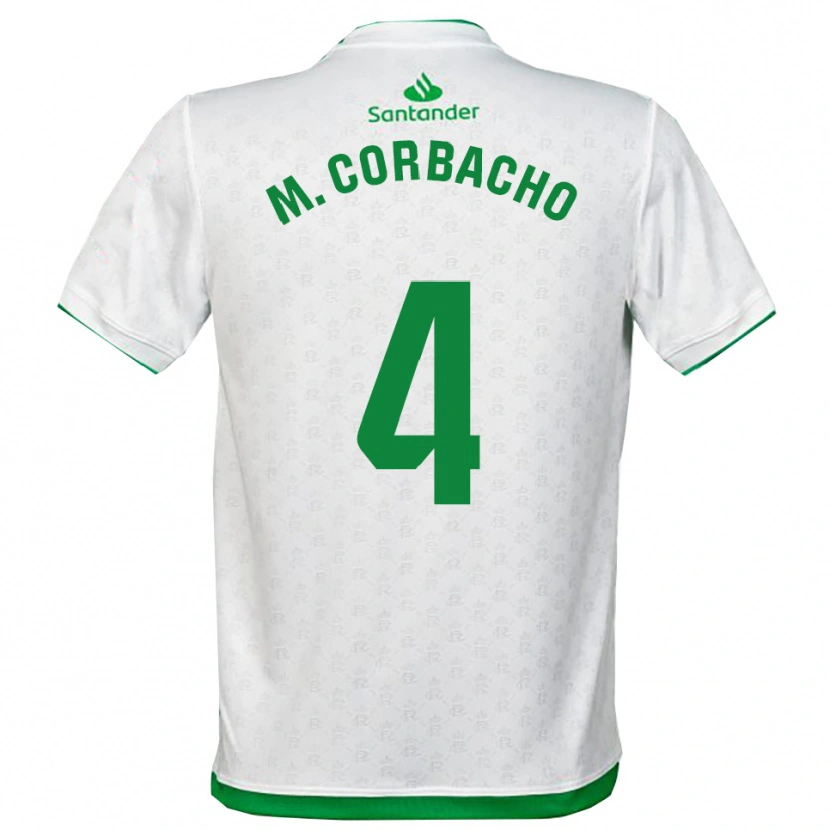 DanxenメンズMaría Corbacho Carrero#4緑白ホームシャツ2025/26ジャージーユニフォーム