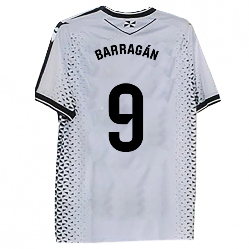 DanxenメンズJuan Barragán#9白黒ホームシャツ2025/26ジャージーユニフォーム