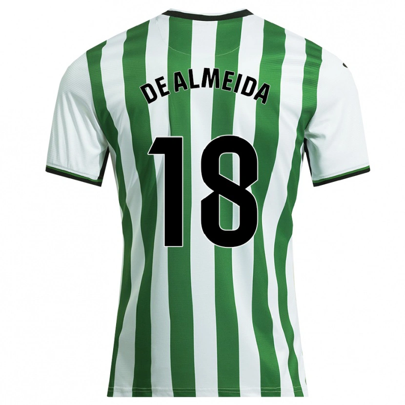 DanxenメンズDalisson De Almeida#18白緑ホームシャツ2025/26ジャージーユニフォーム